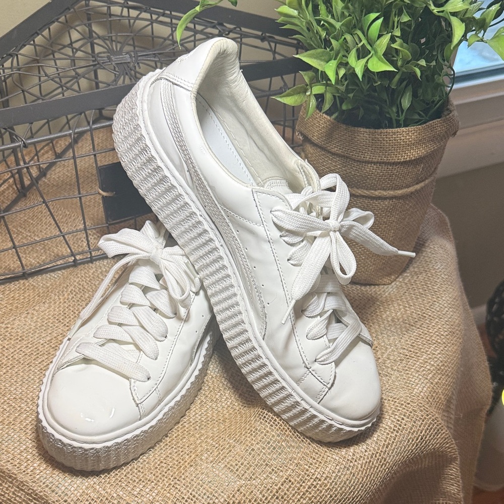 Puma Fenty Rihanna Women's White Platform Sneakers